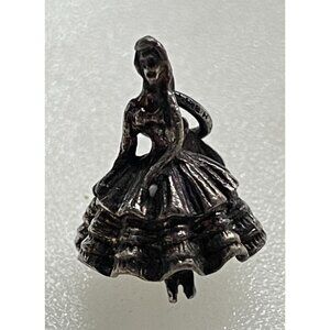 Vintage Southern Belle / Victorian Woman Pendant Or Charm